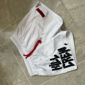 White, kill crew shorts barley worn.